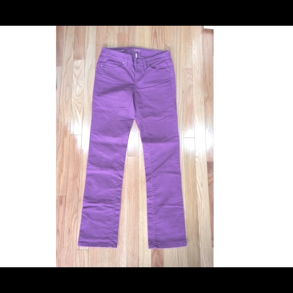 Ann Taylor Loft-Modern Straight Corduroy,0/25